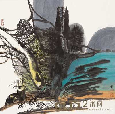 李鼎成 天涯 镜心 68.5×69.5cm